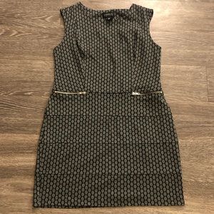 Black and gray dots dress size 12 petite